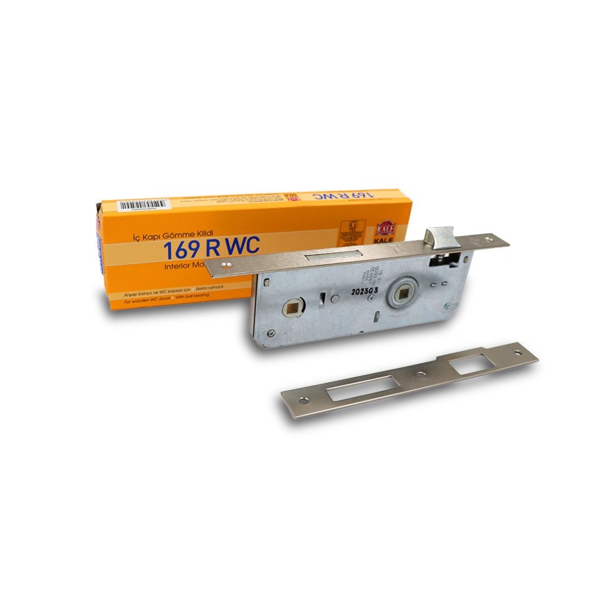 KALE 169-R35 BANYO-WC KİLİDİ 35 MM NİKEL